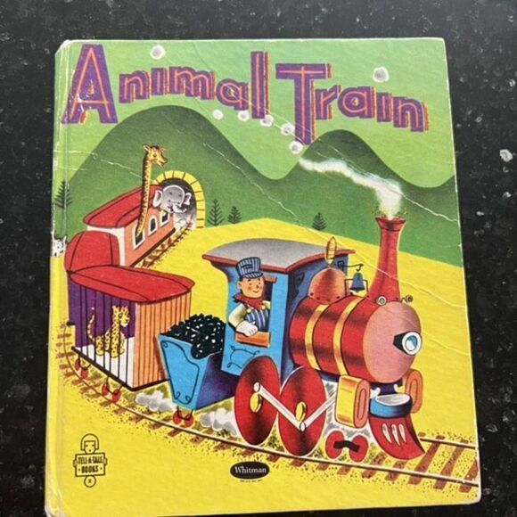 Vintage Animal Train Tell-A-Tale Book by Elizabeth Roberts 1950s Children's Book - Picture 1 of 8